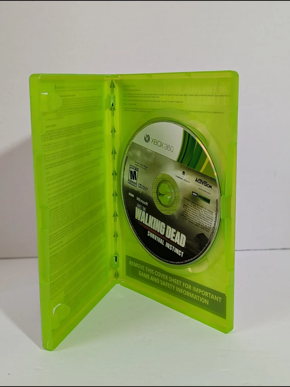 Microsoft Xbox 360 _ The Walking Dead: Survival Instinct _ No Manual